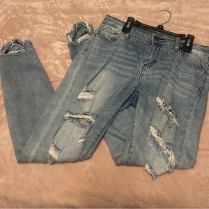CELLO RIPPED DENIM SKINNY JEANS SIZE 5